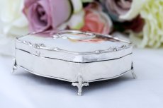 画像4: アンティークシルバー、純銀製(925)  1911年 エルキントン ジュエリーボックス (4)