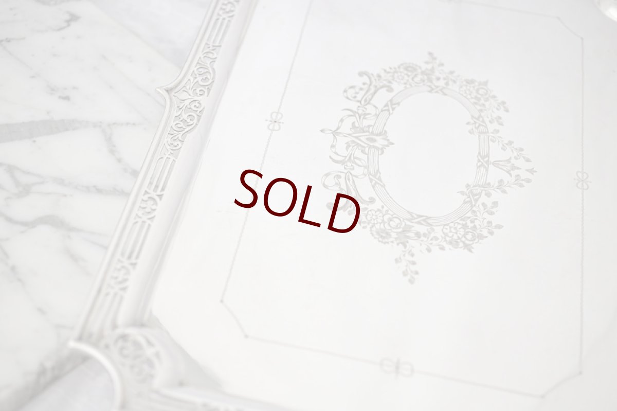 画像5: アンティークシルバー、シルバープレート製  ヴィクトリア時代 スクロールの透かし細工ボーダー、美手彫り彫刻 大型トレイ (5)