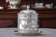 画像5: アンティークシルバー、シルバープレート製　Martin, Hall & Co. ヴィクトリアン  ビスケットボックス (5)