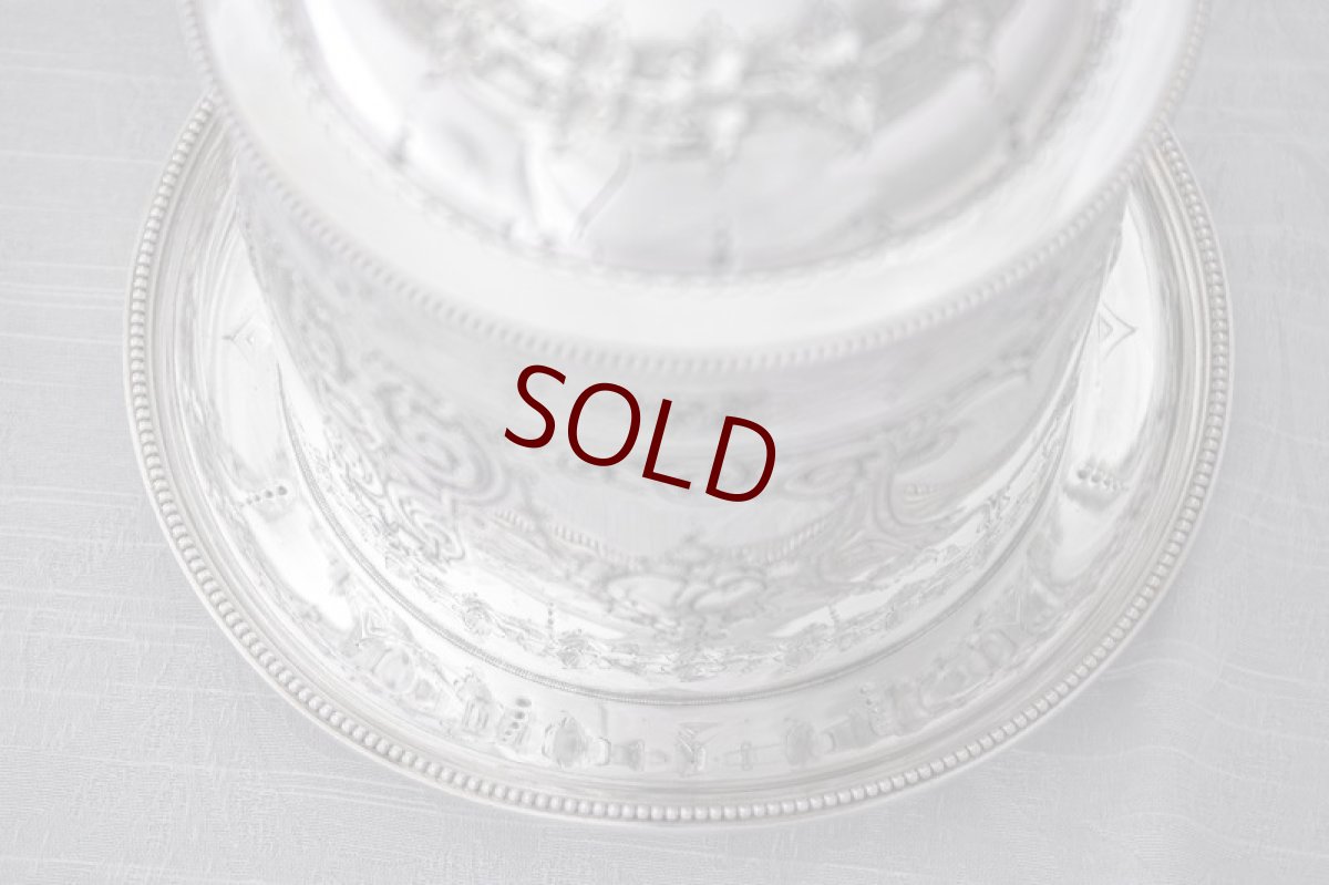 画像7: アンティークシルバー、シルバープレート製　Martin, Hall & Co. ヴィクトリアン  ビスケットボックス (7)