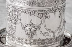 画像6: アンティークシルバー、シルバープレート製　Martin, Hall & Co. ヴィクトリアン  ビスケットボックス (6)
