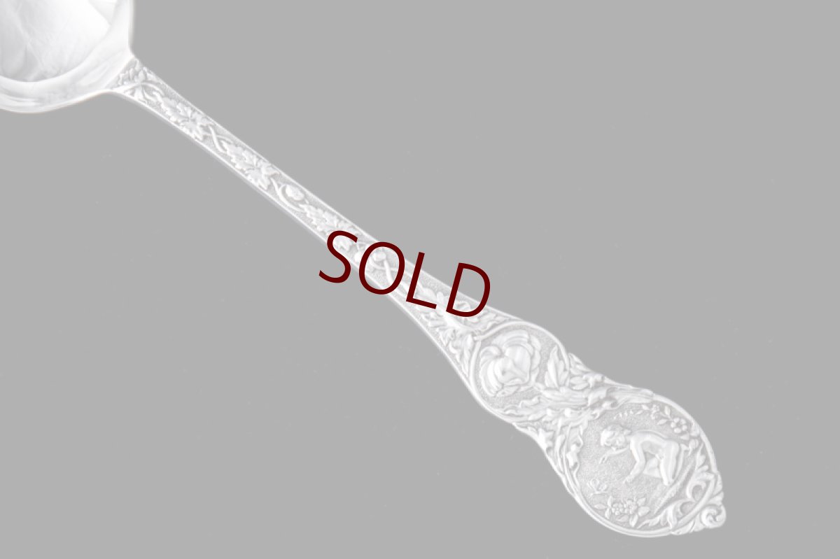 画像3: アンティークシルバー、純銀製（925）1881年  クリスニング　チャイルド　カトラリーセット (3)