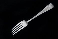 画像6: アンティークシルバー、純銀製（925）1896年  美手彫り クリスニング チャイルド カトラリー3点セット (6)