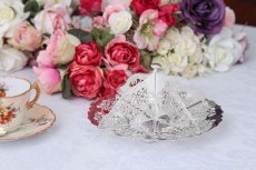 画像1: ヴィンテージ シルバープレート製 美しいピアスワークのサンドイッチトレイ (小） (1)