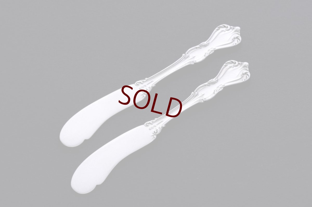 画像5: アンティークシルバー、純銀製(925) 1900年前後　American Silver 　ティーナイフ　4本セット (5)