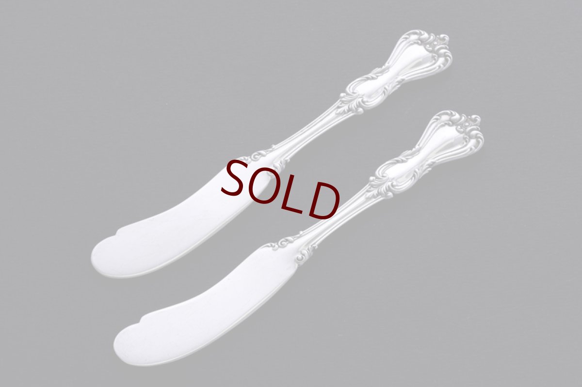 画像4: アンティークシルバー、純銀製(925) 1900年前後　American Silver 　ティーナイフ　4本セット (4)