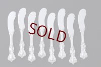 アンティークシルバー、純銀製(925) 1900年前後　American Silver 　ティーナイフ　4本セット