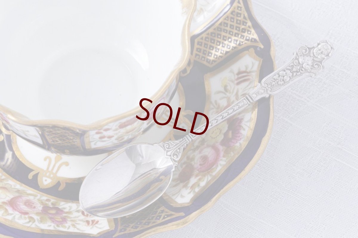 画像10: アンティークシルバー、純銀製（925）1904年　特級　ハイヴィクトリアン エンジェルフェイス ティースプーンセット (10)