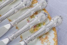 画像6: ヴィンテージシルバー、純銀製(925)ハンドル 1960年前後　American Silver Gorham　ティー/バターナイフ　6本セット (6)