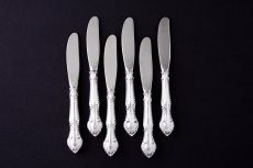 画像3: ヴィンテージシルバー、純銀製(925)ハンドル 1960年前後　American Silver Gorham　ティー/バターナイフ　6本セット (3)