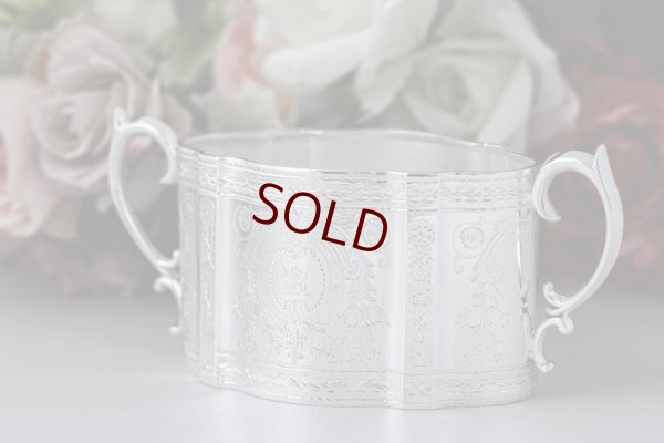 画像12: アンティークシルバー、シルバープレート製 1878年 エルキントン 特級 手彫り（ハンドエングレービング）　ティー3点セット