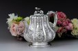 画像5: アンティークシルバー、純銀製（925）1855年 特級 エルキントン お花の摘み お花の彫刻が華麗なティー＆コーヒー4点セット
