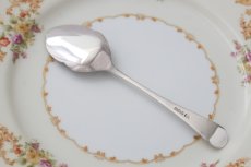 画像4: アンティークシルバー、純銀製 (925) 1900年 エレガントなお花とスクロールの手彫り彫刻 のボウル ジャムスプーン (4)