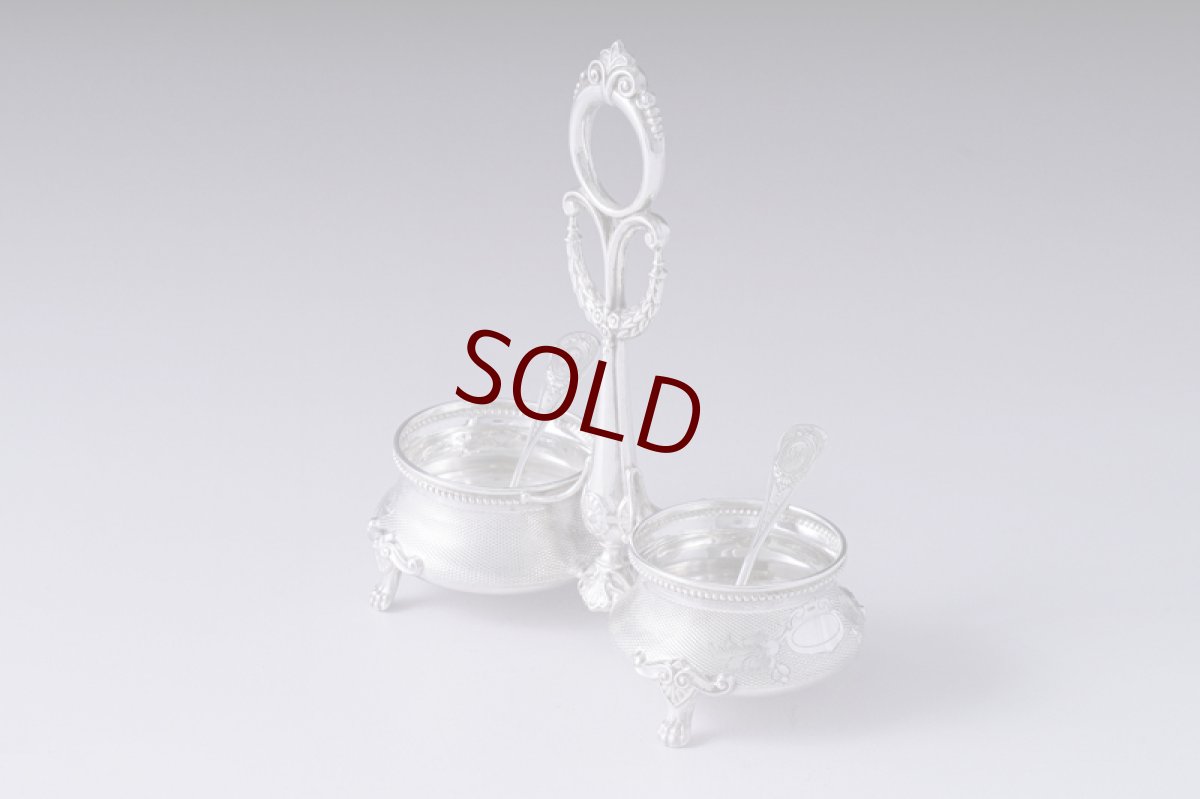 画像3: アンティークシルバー、純銀（800＆950）フランス ルイ16世様式　ソルト＆ペッパー (3)