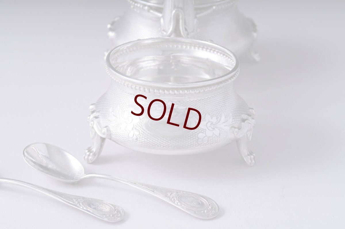 画像6: アンティークシルバー、純銀（800＆950）フランス ルイ16世様式　ソルト＆ペッパー (6)