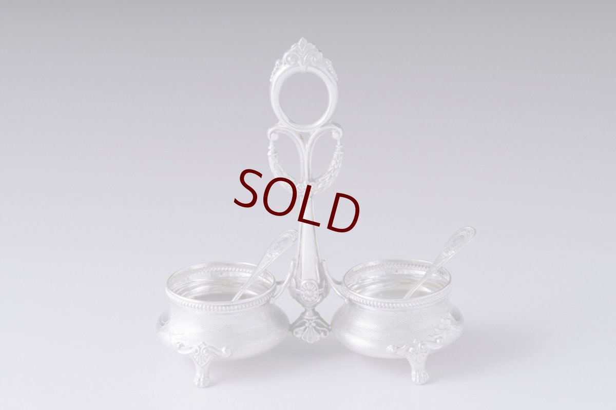 画像9: アンティークシルバー、純銀（800＆950）フランス ルイ16世様式　ソルト＆ペッパー (9)