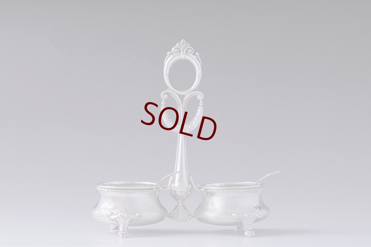 画像8: アンティークシルバー、純銀（800＆950）フランス ルイ16世様式　ソルト＆ペッパー (8)