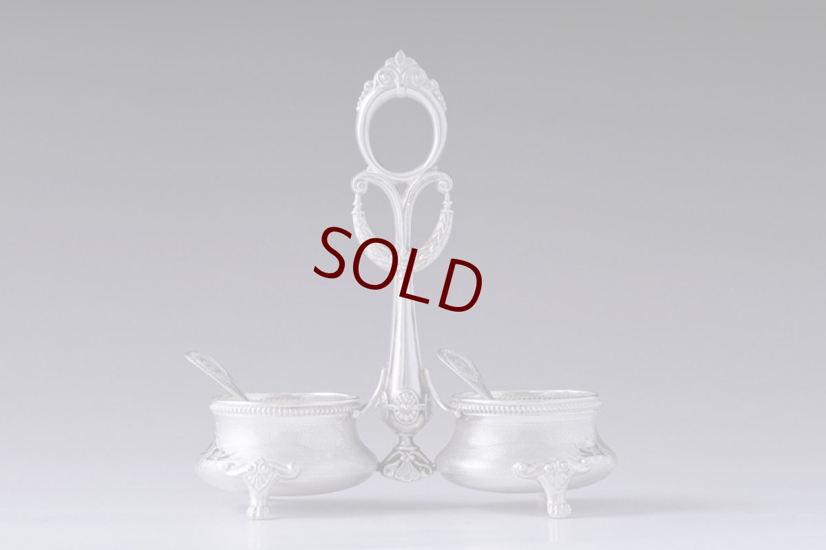 画像11: アンティークシルバー、純銀（800＆950）フランス ルイ16世様式　ソルト＆ペッパー (11)