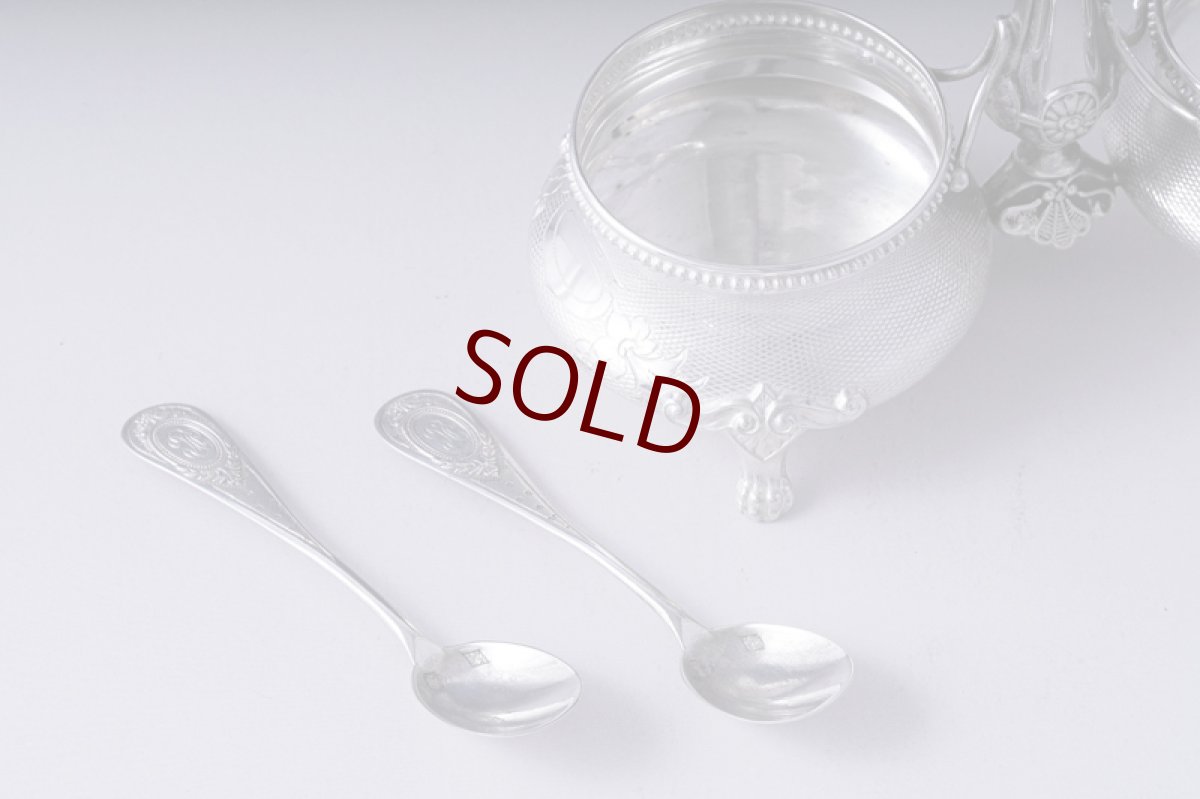 画像10: アンティークシルバー、純銀（800＆950）フランス ルイ16世様式　ソルト＆ペッパー (10)