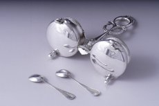 画像7: アンティークシルバー、純銀（800＆950）フランス ルイ16世様式　ソルト＆ペッパー (7)