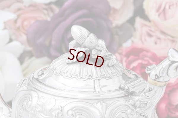 画像7: アンティークシルバー、アンティーク銀器、純銀製(925) 1839年  ヴィクトリア時代時代初期アカンサス紋様　ティー 3点セット