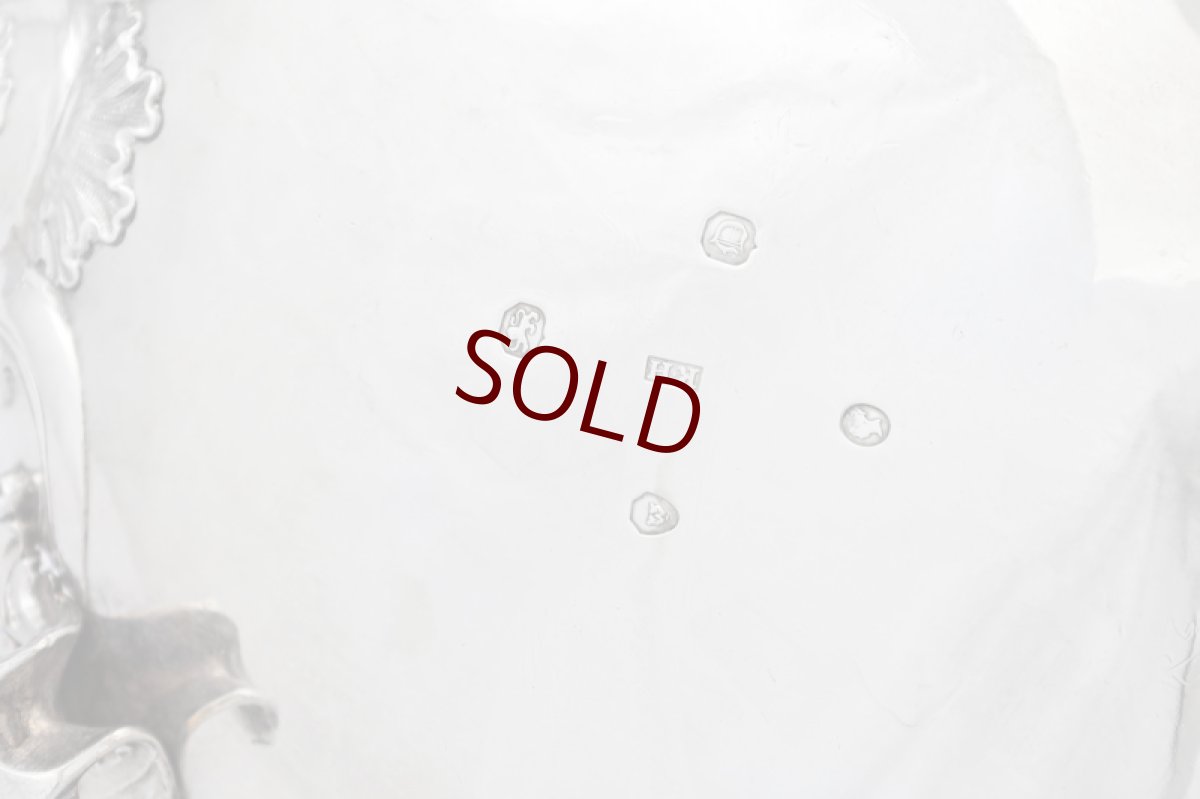 画像14: アンティークシルバー、アンティーク銀器、純銀製(925) 1839年  ヴィクトリア時代時代初期アカンサス紋様　ティー 3点セット (14)