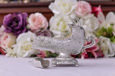 画像4: アンティークシルバー、アンティーク銀器、1899年 Walker & Hall コールバケツ型 スコップ付き　シュガーポット (4)