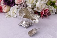 画像7: アンティークシルバー、アンティーク銀器、1899年 Walker & Hall コールバケツ型 スコップ付き　シュガーポット (7)