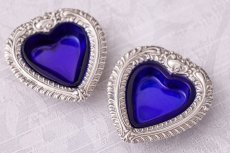 画像3: アンティークシルバー、アンティーク銀器純銀（925）すごくかわいいハート形ソルト＆ペッパー (3)