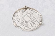 画像6: アンティークシルバー、アンティーク銀器、シルバープレート　ヴィンテージ　透かし細工　ティーポットスタンド (6)