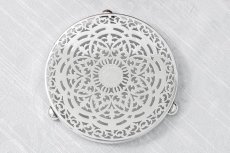 画像2: アンティークシルバー、アンティーク銀器、シルバープレート　ヴィンテージ　透かし細工　ティーポットスタンド (2)