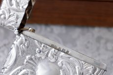 画像7: アンティークシルバー、アンティーク銀器純銀製（925）1906年　ロココ調　スクロールとロカイユモチーフ　カードケース (7)