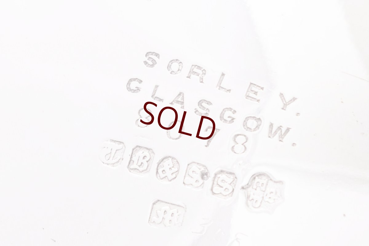 画像9: アンティークシルバー　アンティーク銀器　シルバープレート製　ヴィクトリア時代後期 ハンドエングレービングング　バチェラーサイズ ティー4点セット (9)