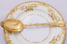 画像6: アンティークシルバー　アンティーク銀器　純銀製(950) 特級　19世紀後半 フランス製 　金鍍金　サービングカトラリーセット (6)