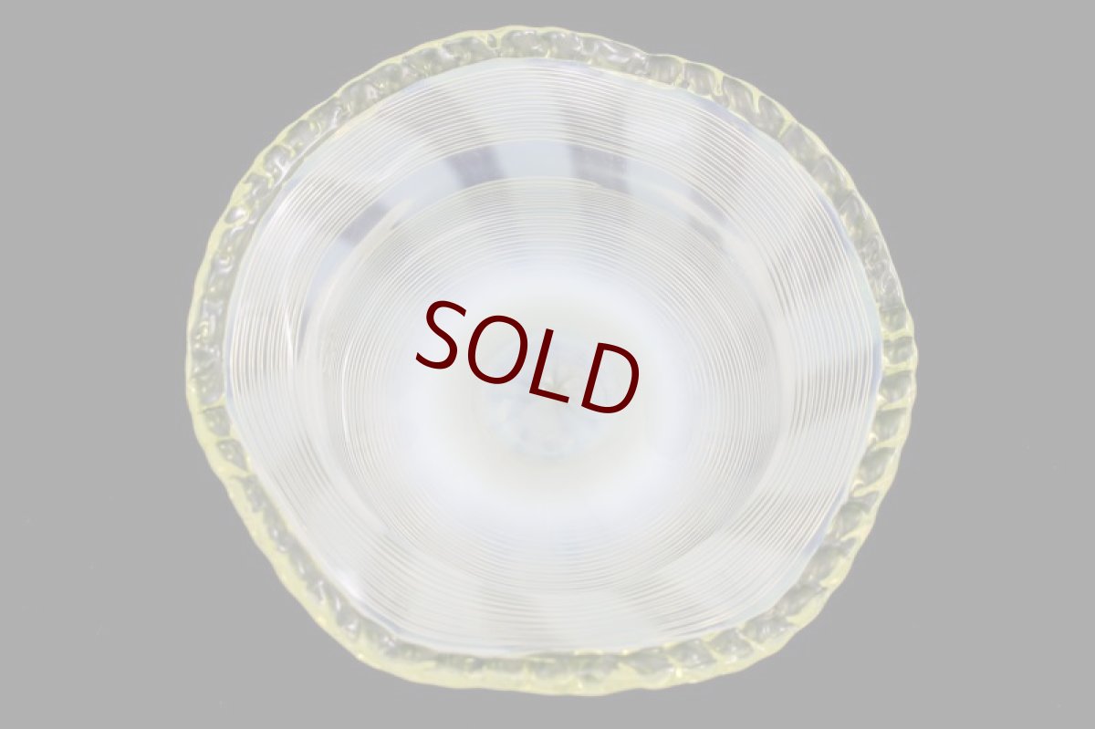 画像7: アンティークグラス　1900年前後　ヴァセリングラス　ペア　ボンボンディッシュ (7)