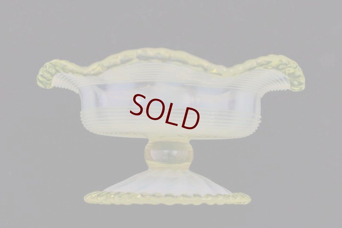 画像8: アンティークグラス　1900年前後　ヴァセリングラス　ペア　ボンボンディッシュ (8)