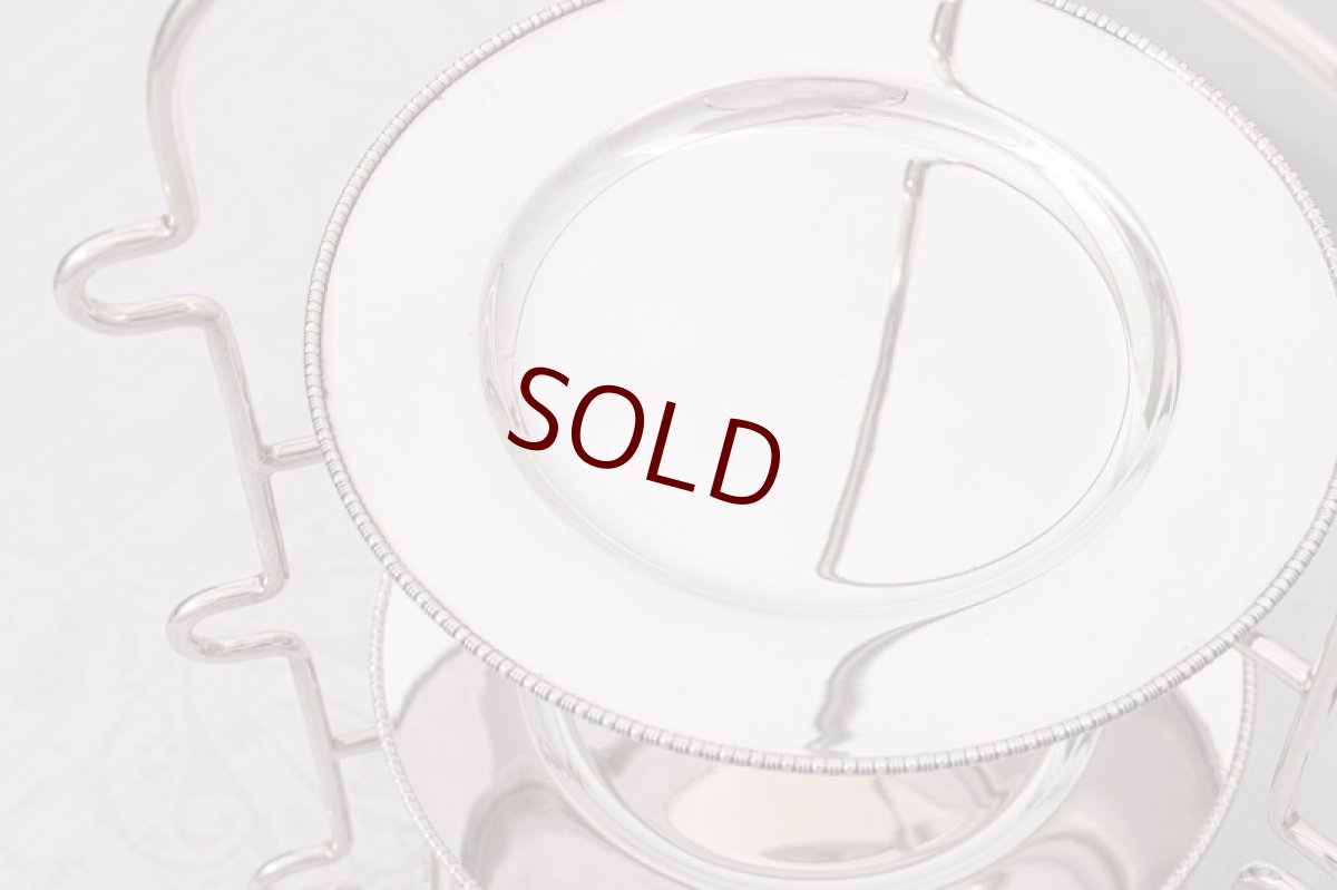 画像2: アンティークシルバー　アンティーク銀器　シルバープレート製　アフタヌーンティー　三段ケーキスタンド (2)