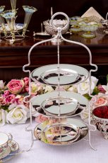 画像8: アンティークシルバー　アンティーク銀器　シルバープレート製　アフタヌーンティー　三段ケーキスタンド (8)