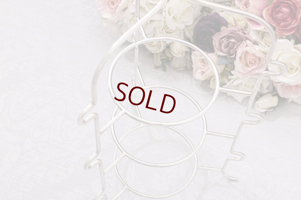 画像5: アンティークシルバー　アンティーク銀器　シルバープレート製　アフタヌーンティー　三段ケーキスタンド (5)