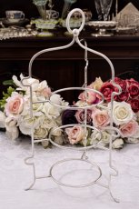 画像4: アンティークシルバー　アンティーク銀器　シルバープレート製　アフタヌーンティー　三段ケーキスタンド (4)