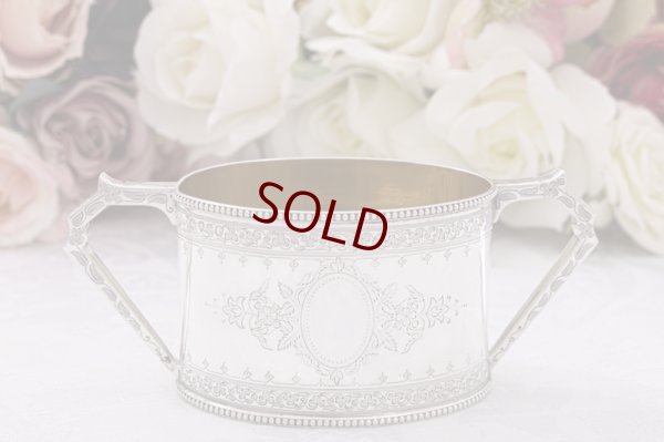 画像11: アンティークシルバー　アンティーク銀器　純銀製（925）1872年　花とリボンのエングレービング　バチェラーサイズティーセット