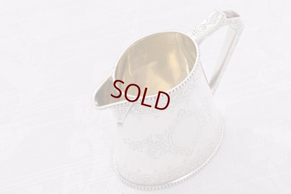 画像14: アンティークシルバー　アンティーク銀器　純銀製（925）1872年　花とリボンのエングレービング　バチェラーサイズティーセット