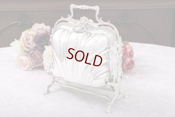 画像2: アンティークシルバー　アンティーク銀器　シルバープレート製　ヴィクトリアン　Fenton Bros.　ハンドバッグ型　ビスケットウォーマー 