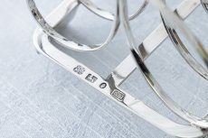 画像6: アンティークシルバー　アンティーク銀器　純銀製（925）1836年　ジョージアン　 トーストラック (6)