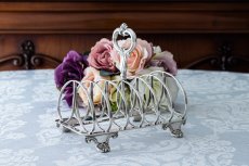 画像1: アンティークシルバー　アンティーク銀器　純銀製（925）1836年　ジョージアン　 トーストラック (1)