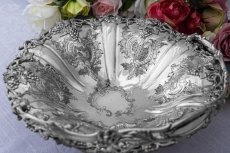 画像6: アンティークシルバー　アンティーク銀器　シルバープレート　ハイヴィクトリアン　葡萄のボーダー　ケーキバスケット (6)