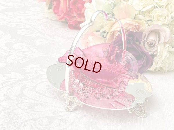 画像4: アンティークシルバー、アンティーク銀器、シルバープレート　ヴィクトリア時代後期　クランベリーグラス　ジャムディッシュ