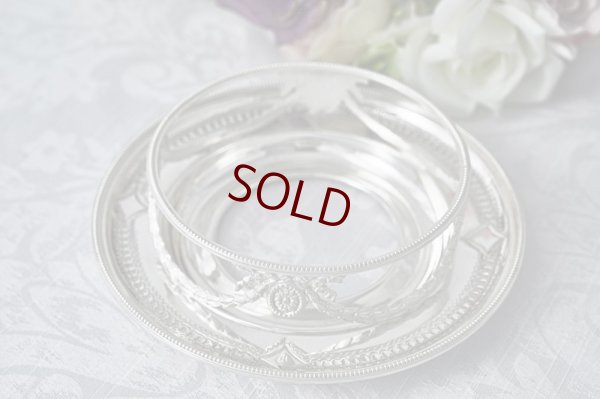 画像8: アンティークシルバー、アンティーク銀器、シルバープレート製  Martin Hall リボンとお花のガーランド アカンサスの摘み 美手彫り彫刻 バターディッシュ