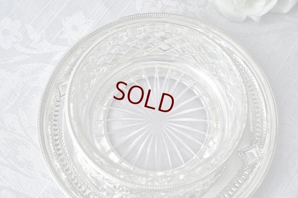 画像7: アンティークシルバー、アンティーク銀器、シルバープレート製  Martin Hall リボンとお花のガーランド アカンサスの摘み 美手彫り彫刻 バターディッシュ