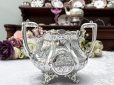 画像13: アンティークシルバー、アンティーク銀器、純銀製（925）1849年 特級   お花の彫刻がエレガントなティー＆コーヒー4点セット